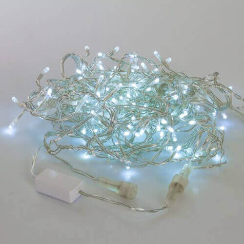 

Светодиодная гирлянда Бахрома 220V холодный белый с мерцанием 05-572 LED-IL150-3x0.5-220-W(7,4,3,6)-T45WF