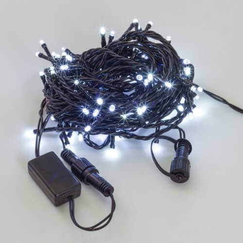 

Светодиодная гирлянда Нить 220V холодный белый с мерцанием 05-597 LED-BS100-10-230-W-B20F