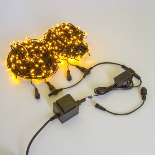 

Светодиодная гирлянда Луч 220V теплый белый без мерцания 05-1754 LED-SP500-2x25-24-WW-B