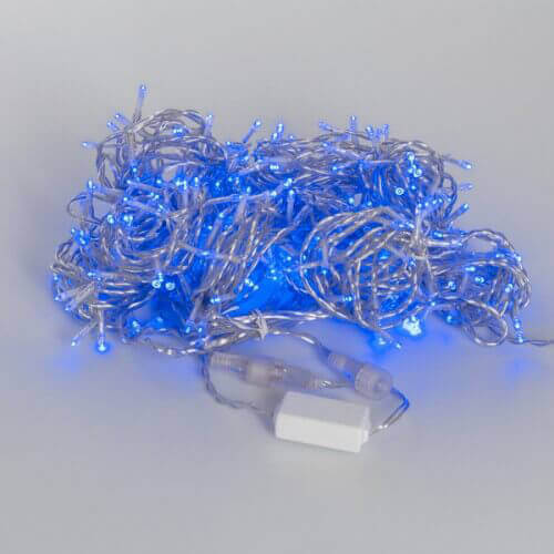 

Светодиодная гирлянда Занавес 1x3м 300LED синяя без мерцания 05-1744