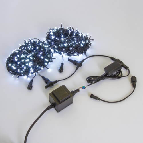 

Светодиодная гирлянда Луч 220V холодный белый без мерцания 05-1756 LED-SP500-2x25-24-W-B