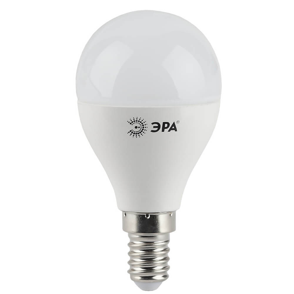 

Лампа светодиодная ЭРА E14 5W 2700K матовая LED P45-5W-827-E14