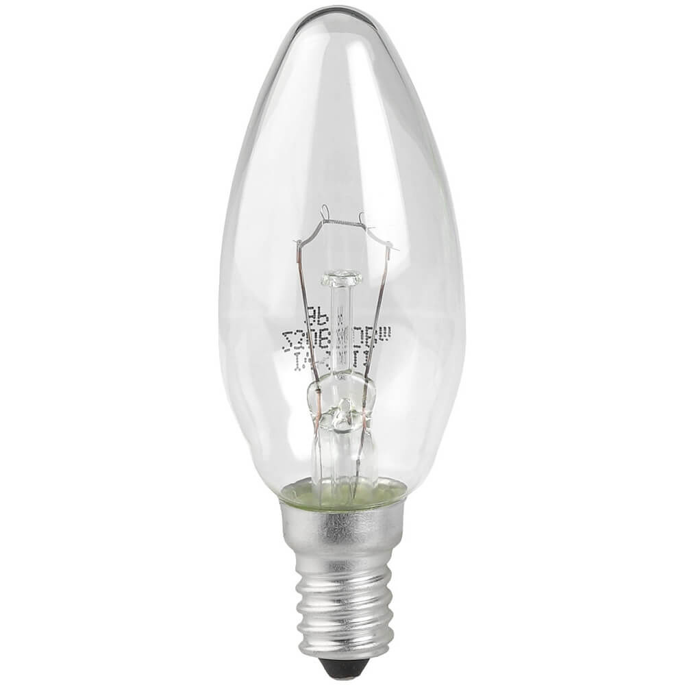 

Лампа накаливания ЭРА E14 40W 2700K прозрачная ЛОН ДС40-230-E14-CL
