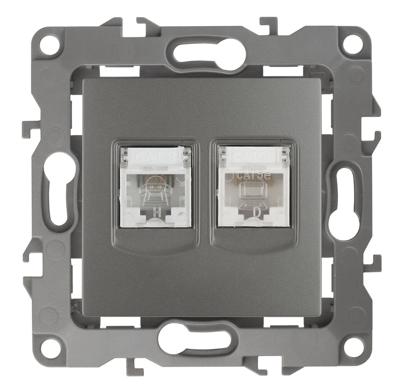 

Розетка комбинированная RJ45+RJ11 ЭРА 12 12-3109-12