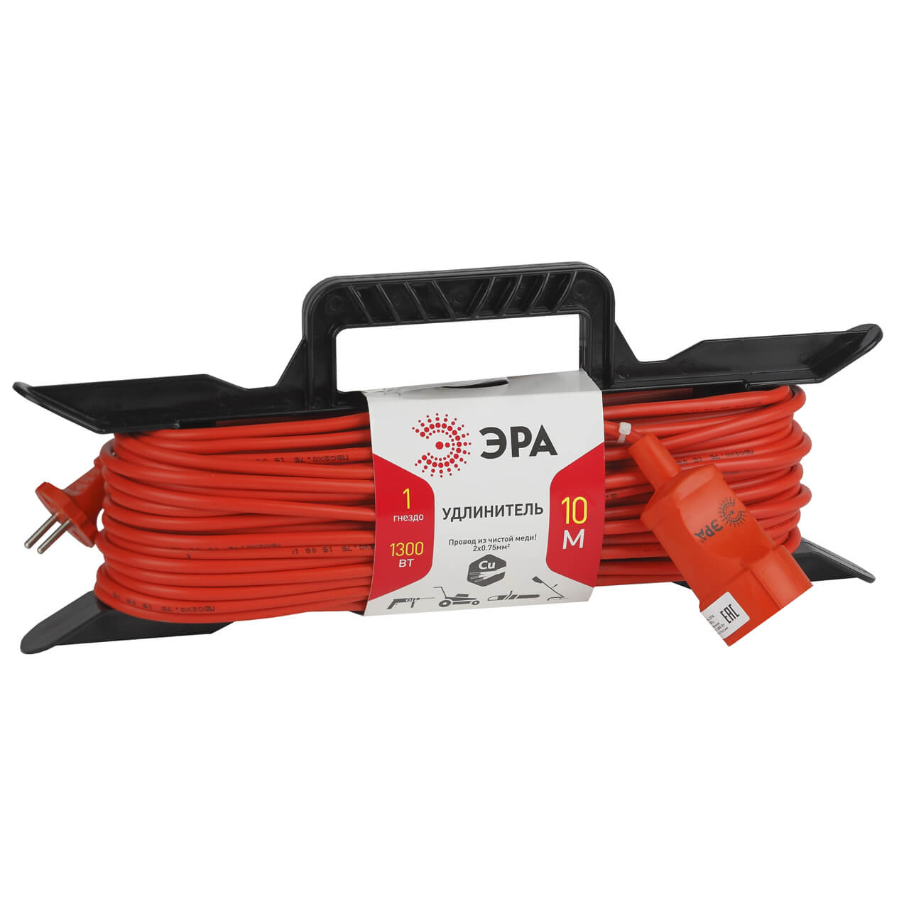 

Удлинитель ЭРА UF-1-2x0.75-10m