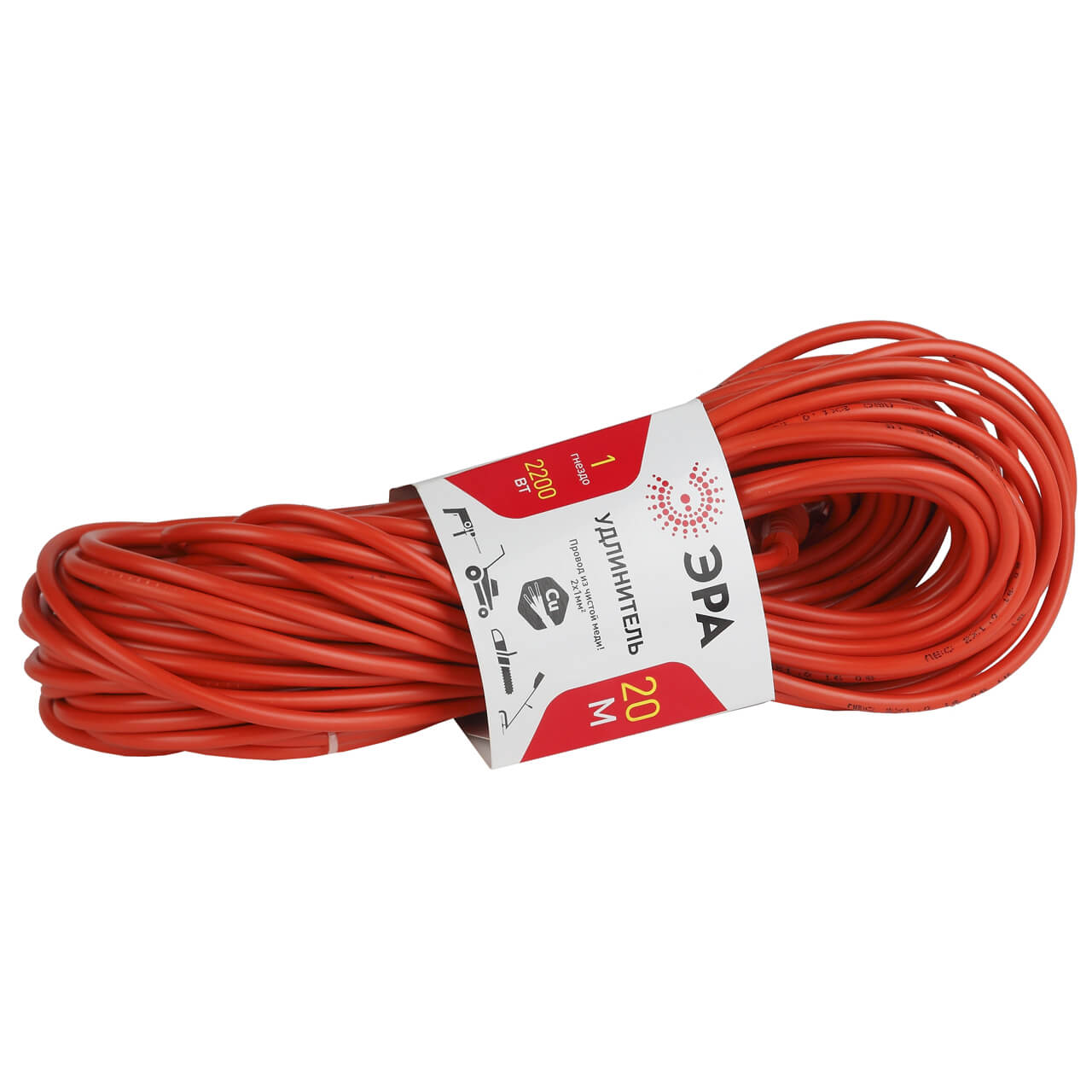 

Удлинитель ЭРА UP-1-2x1.0-20m