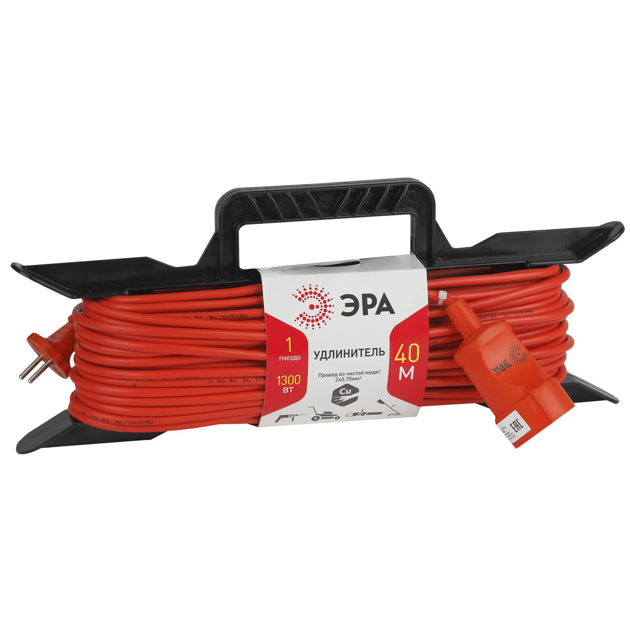 

Удлинитель ЭРА UF-1-2x0.75-40m