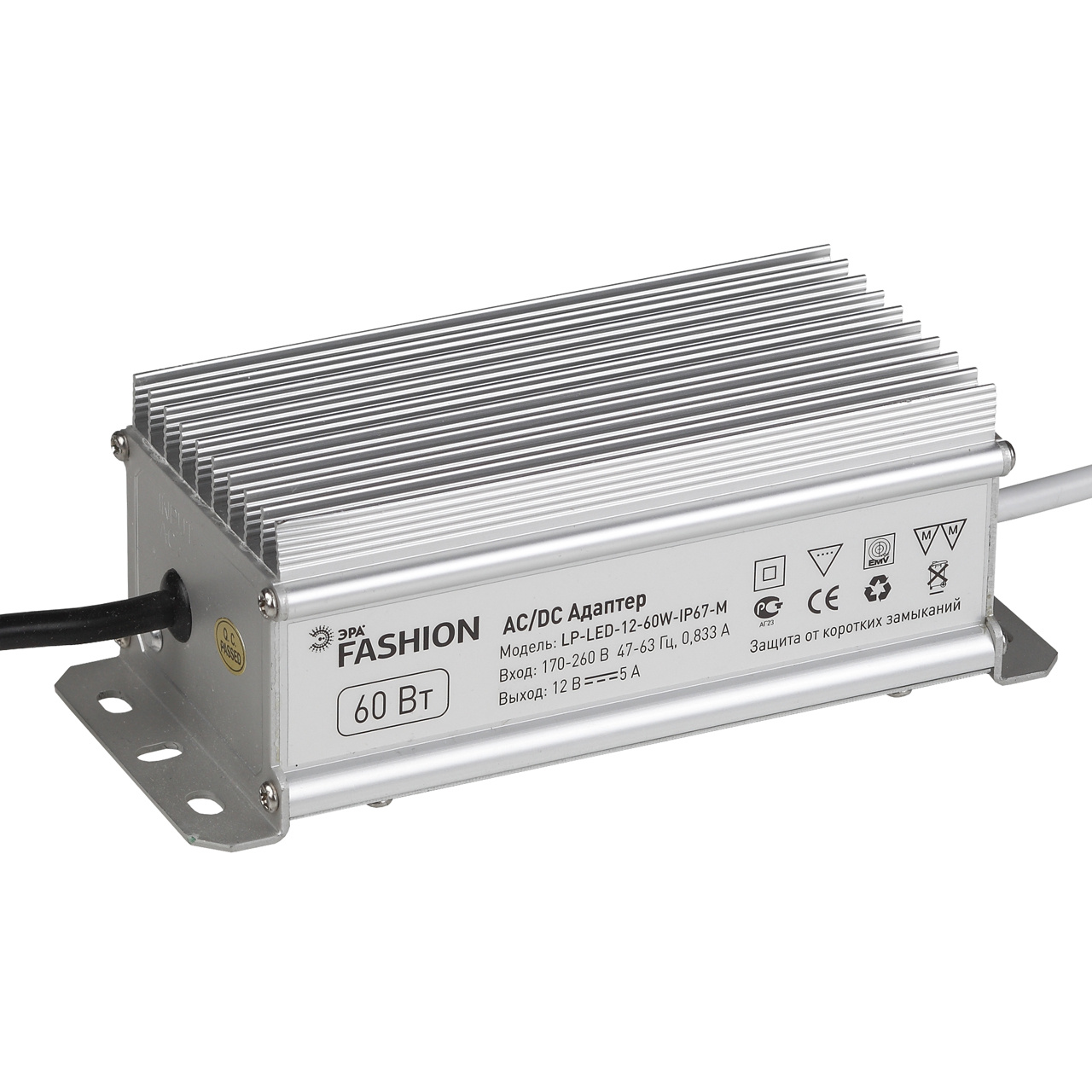 

Блок питания для светодиодной ленты ЭРА LP-LED-12-60W-IP67-М