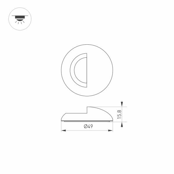 Накладка Arlight ART-Deck-Cap-Lid-R50 024931 изображение 3 Накладка Arlight ART-Deck-Cap-Lid-R50 024931 Фото № 3