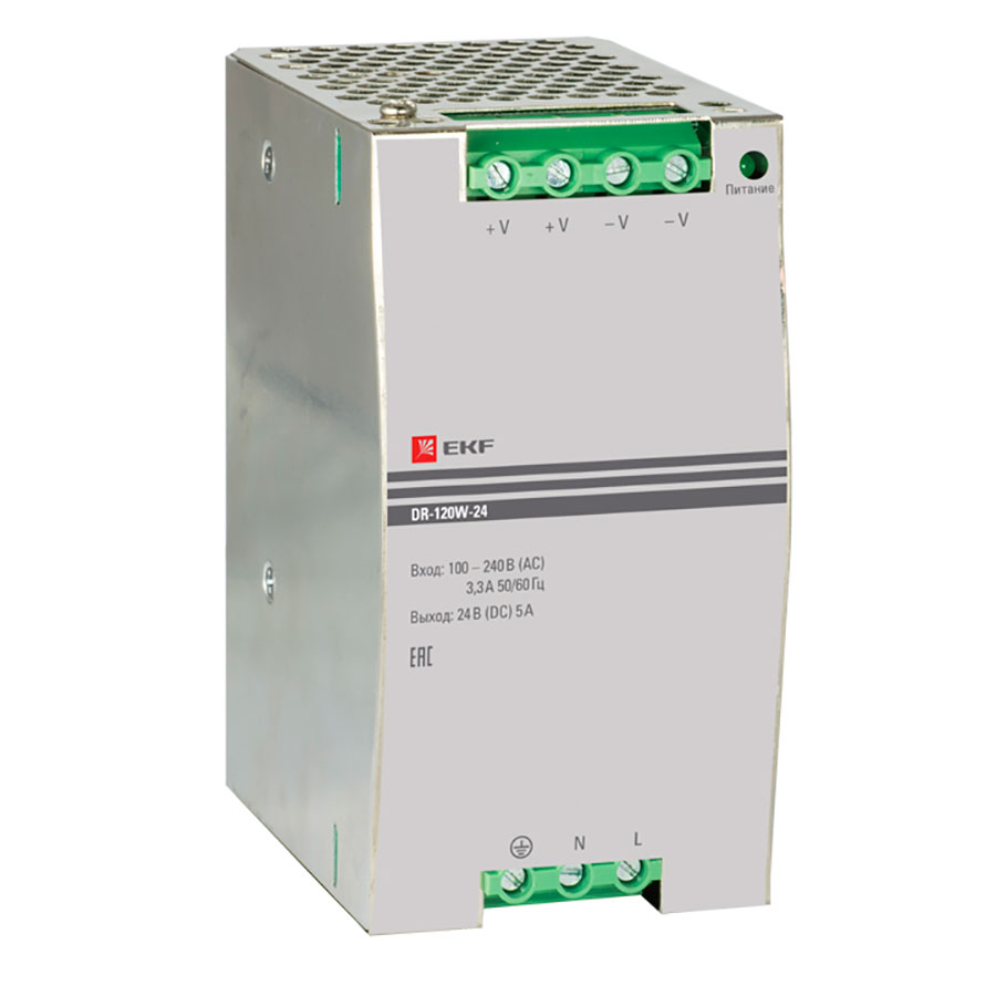 Блок питания 24В DR-120W-24 EKF PROxima dr-120w-24 ⚡ - купить с ...