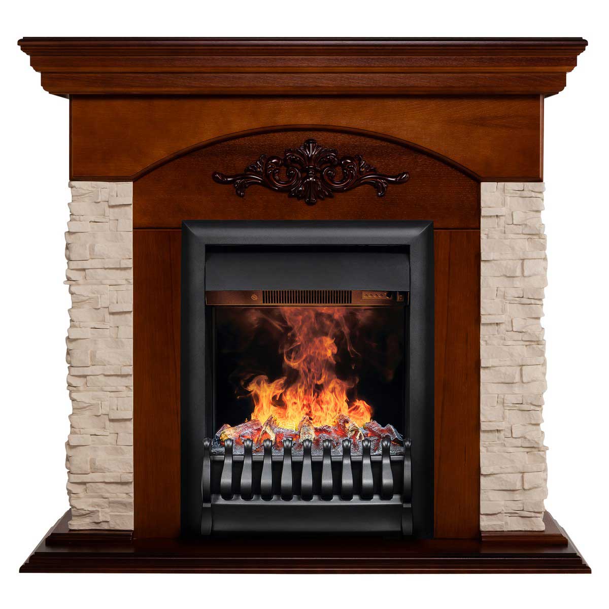 Электрокамин Realflame Neapolis NT с очагом 3D Oregan 343137 ⚡ - купить ...