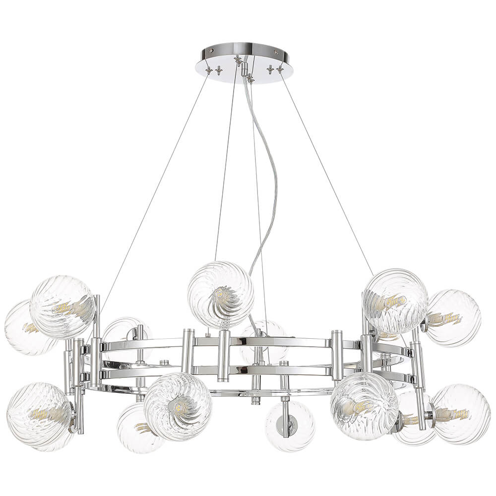 Подвесная люстра Crystal Lux Luxury SP16 Chrome ⚡ — купить с доставкой ...