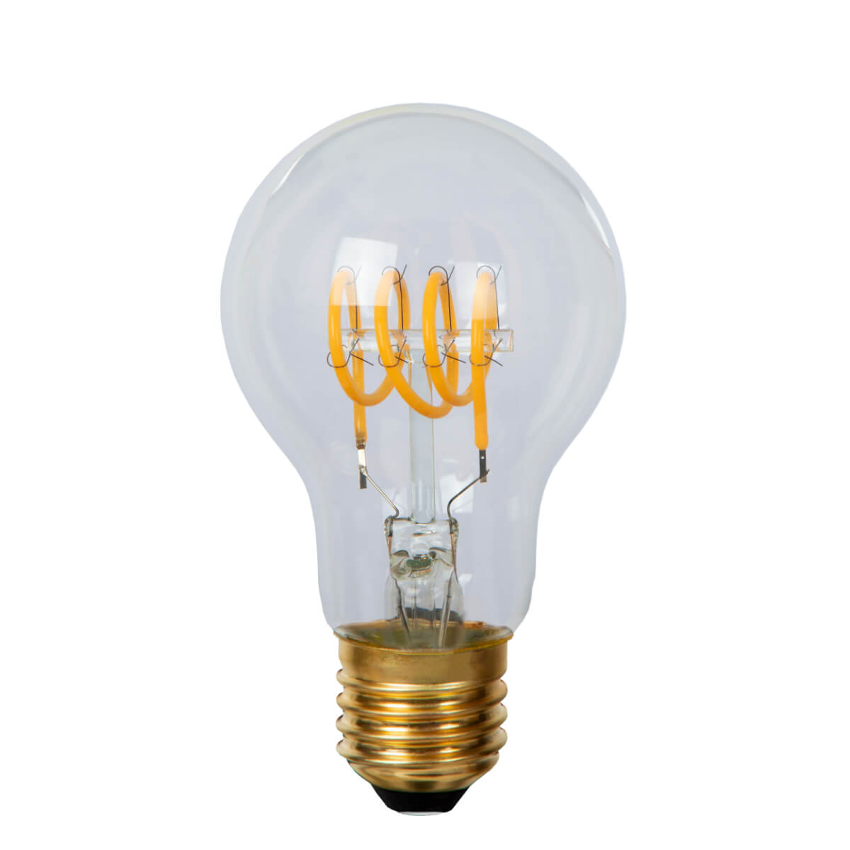 Лампа светодиодная диммируемая Lucide E27 5W 2700K прозрачная 49042/05 ...