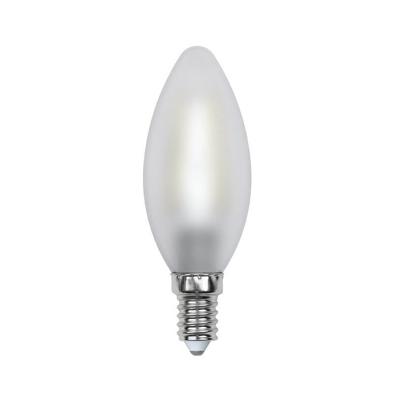 Лампа светодиодная филаментная Uniel E14 6W 3000K матовая LED-C35-6W/WW ...