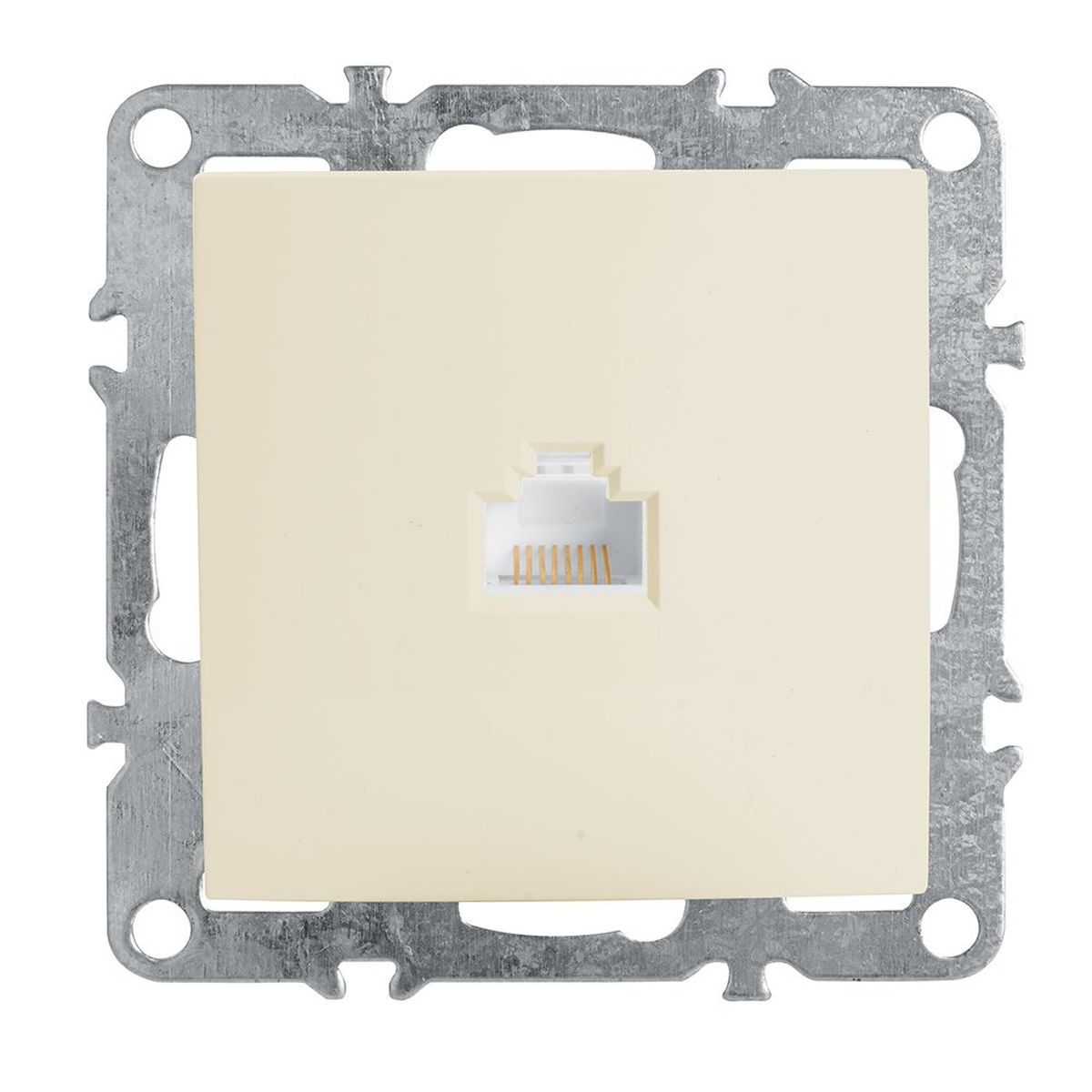 Розетка компьютерная 1-местная RJ-45 (механизм), Stekker, PST00-9107-02 Эрна, слоновая кость 39325