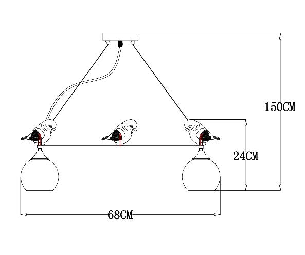 Подвесная люстра Arte Lamp Gemelli A2150SP-5WG изображение 2 Подвесная люстра Arte Lamp Gemelli A2150SP-5WG Фото № 2