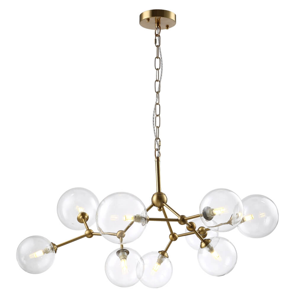 Подвесная люстра Crystal Lux MAXIMO SP9 BRONZE ⚡ — купить с доставкой ...
