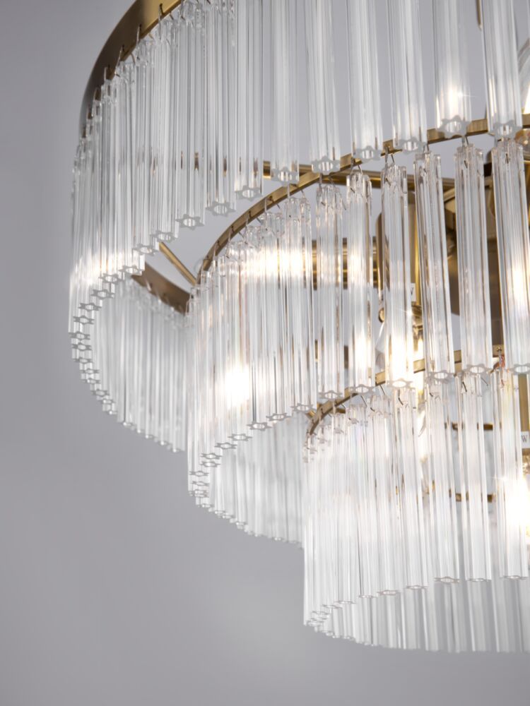 Подвесная люстра Maytoni Colonne MOD093PL-09BS ⚡ — купить с доставкой ...