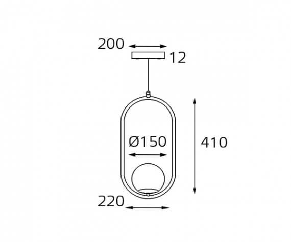 Подвесной светильник Italline Bolla SP 6239 brass изображение 4 Подвесной светильник Italline Bolla SP 6239 brass Фото № 4