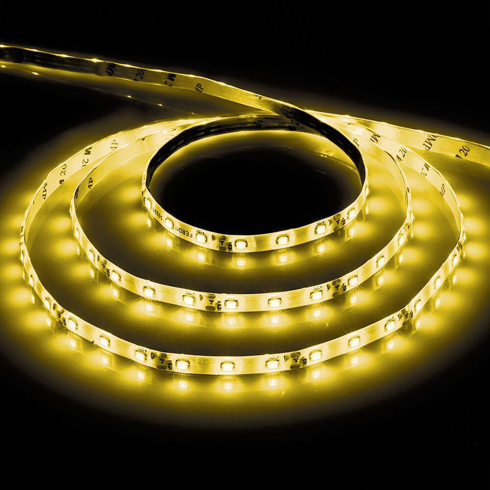 Светодиодная лента Feron 4,8W/m 60LED/m 2835SMD желтый 5M LS603 27670 ⚡ ...
