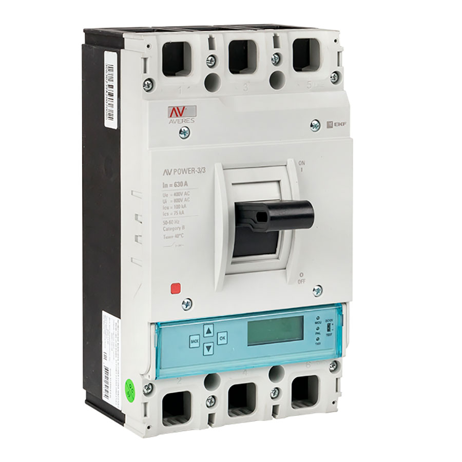Автоматический выключатель AV POWER-3/3 630А 50kA ETU6 0 mccb-33-630-6 ...