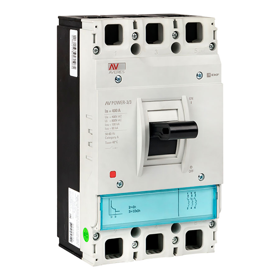 Автоматический выключатель AV POWER-3/3 400А 100kA TR EKF AVERES mccb ...
