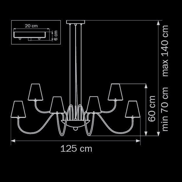 Подвесная люстра Lightstar Diafano 758214 изображение 2 Подвесная люстра Lightstar Diafano 758214 Фото № 2