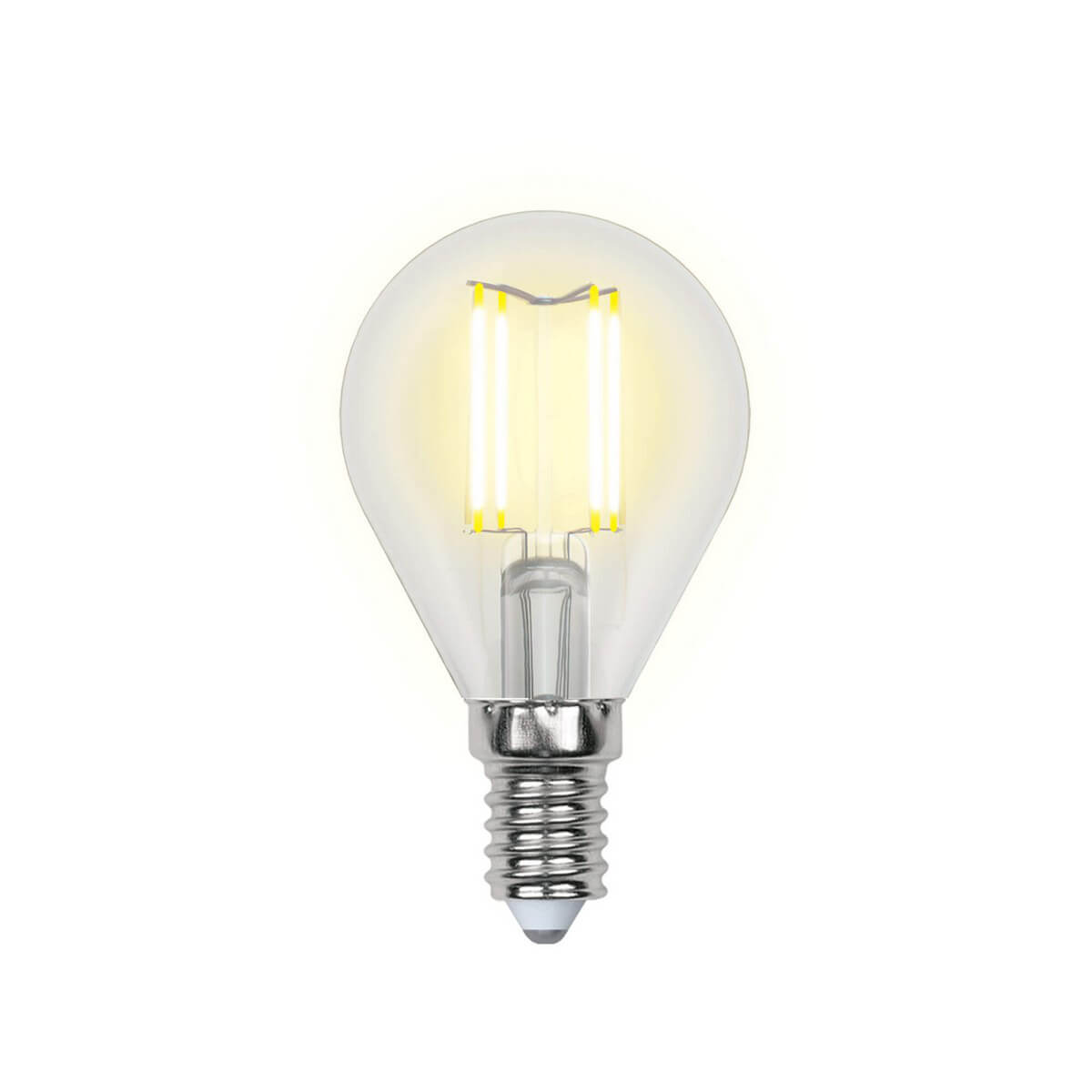 Лампа светодиодная филаментная  E14 6W 3000K прозрачная LED-G45-6W .