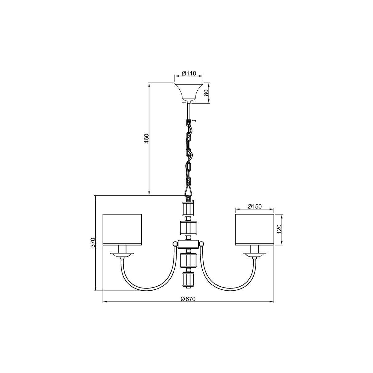 Подвесная люстра Vele Luce Soprano VL4194P06 ⚡ - купить с доставкой по ...