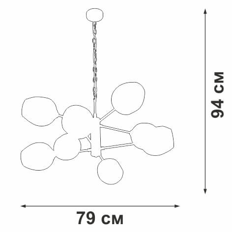 Подвесная люстра Vitaluce V3956-7/8 изображение 4 Подвесная люстра Vitaluce V3956-7/8 Фото № 4