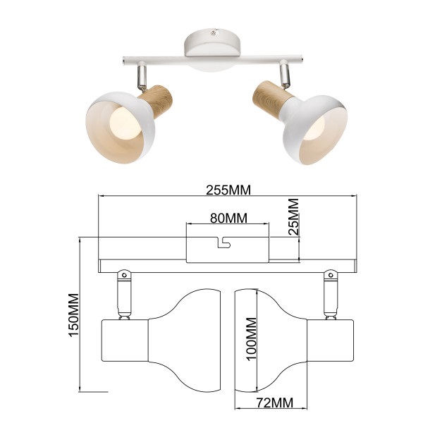 Спот Rivoli Lorena 7052-702 Б0054686 изображение 4 Спот Rivoli Lorena 7052-702 Б0054686 Фото № 4