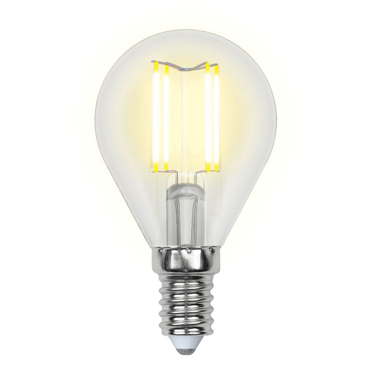 Лампа светодиодная филаментная  E14 6W 3000K прозрачная LED-G45-6W .