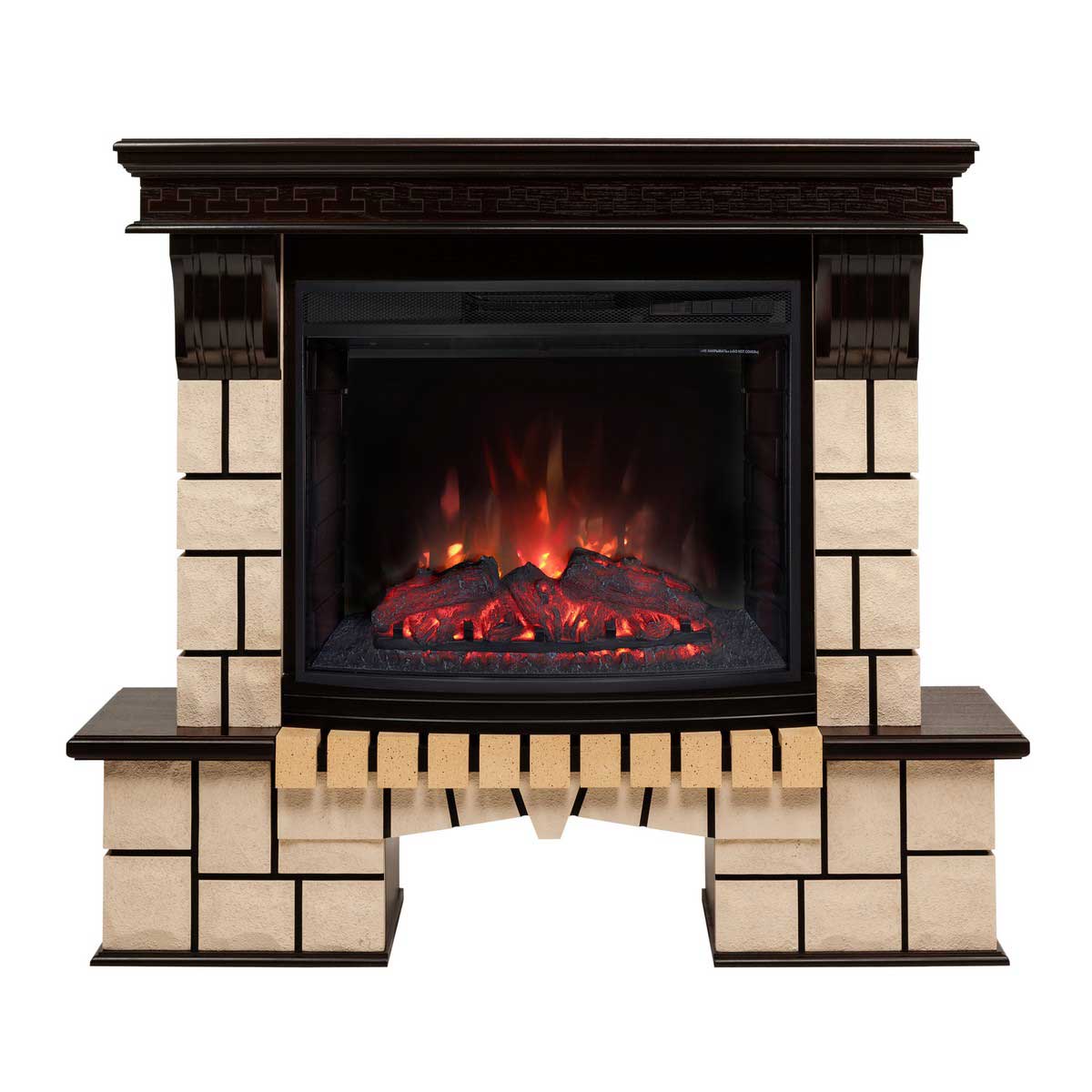Электрокамин Realflame Stone 25/25,5 AO с очагом Evrika 25,5 314332 ⚡ ...