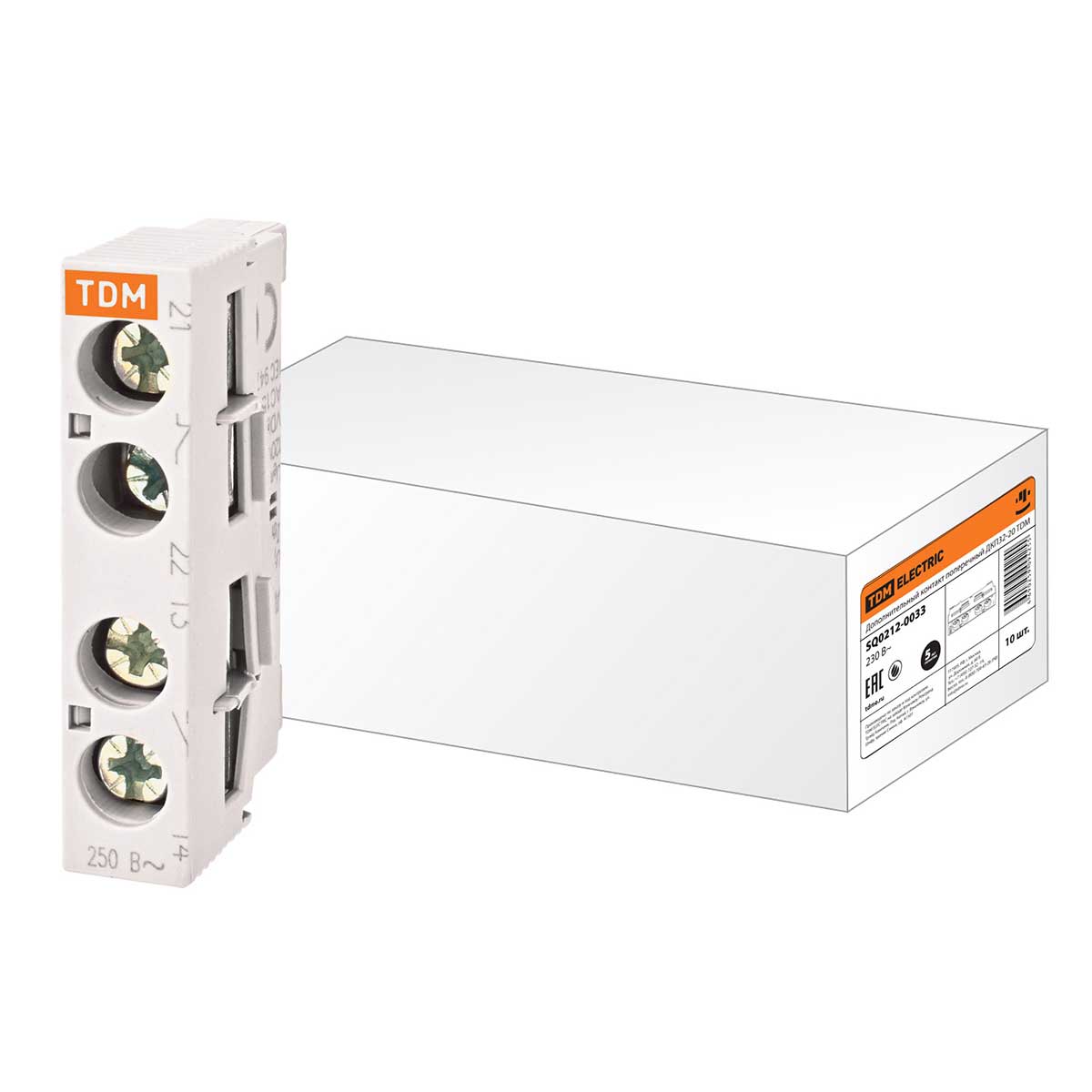 Дополнительный контакт поперечный ДКП32-20 TDM SQ0212-0033 ⚡ - купить с ...