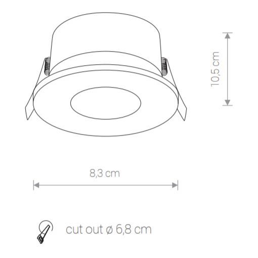 Встраиваемый светильник Nowodvorski Golf 8376 изображение 2 Встраиваемый светильник Nowodvorski Golf 8376 Фото № 2