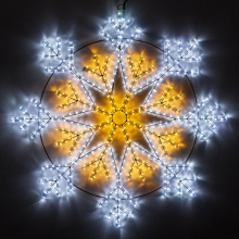 Светодиодная фигура Ardecoled Снежинка ARD-Snowflake-M12-900x900-720Led White/Warm 034262