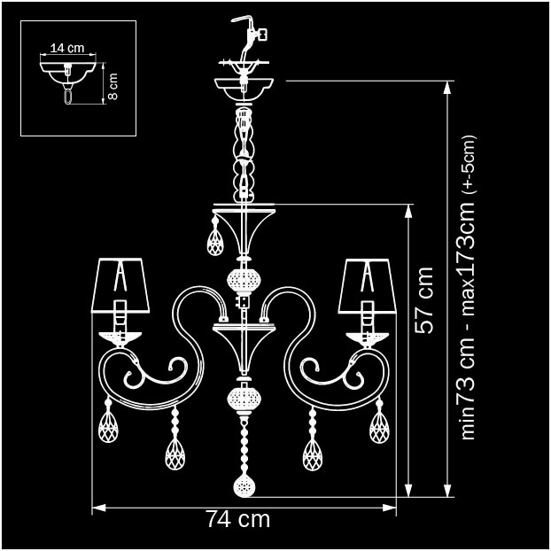 Подвесная люстра Osgona Ricerco 693082 изображение 2 Подвесная люстра Osgona Ricerco 693082 Фото № 2