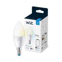 Лампа светодиодная диммируемая WiZ E14 4,9W 2700-6500K матовая Wi-Fi BLE 40WC37E14927-65TW1PF/6 929002448702