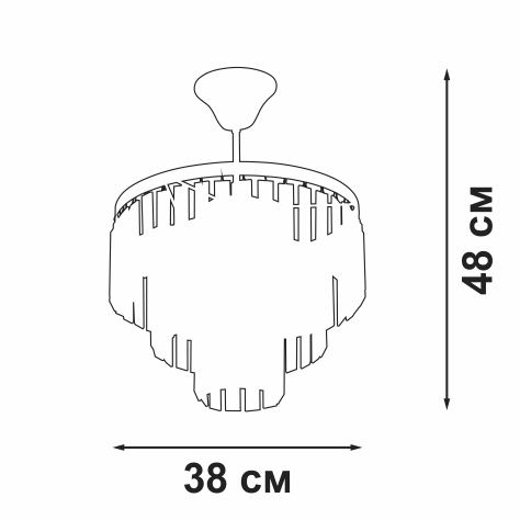 Потолочная люстра Vitaluce V5825-9/4PL изображение 2 Потолочная люстра Vitaluce V5825-9/4PL Фото № 2