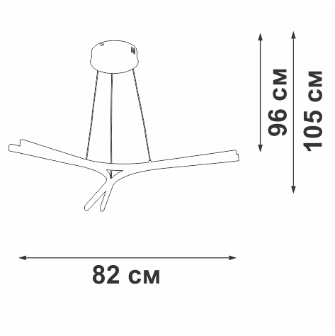 Люстра Vitaluce V2512DT-0/3S изображение 2 Люстра Vitaluce V2512DT-0/3S Фото № 2