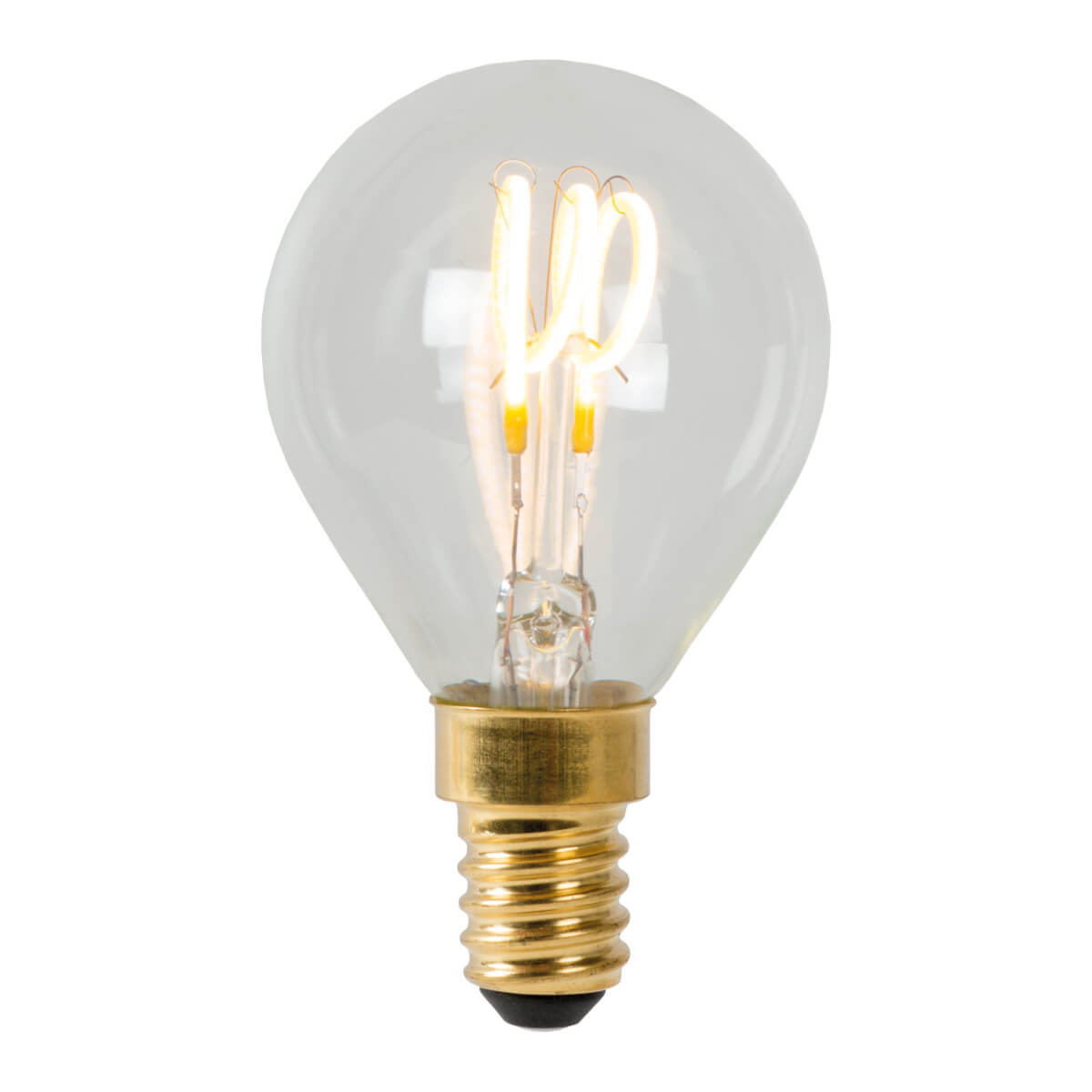 Лампа светодиодная диммируемая Lucide E14 3W 2700K прозрачная 49046/03 ...