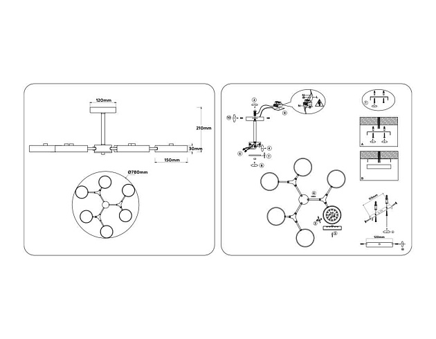 Люстра на штанге Ambrella light COMFORT FL516334 изображение 10 Люстра на штанге Ambrella light COMFORT FL516334 Фото № 10