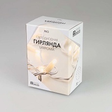 Уличная светодиодная гирлянда Ardecoled бахрома ARD-Edge-PRO-4000x600-White-128LED-Milk-Flash White 034130 3