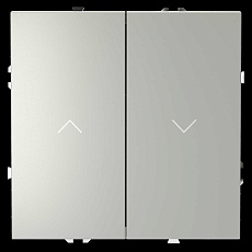 Выключатель встраиваемый S70 для жалюзи 10А, (сталь) Voltum VLS020705 4