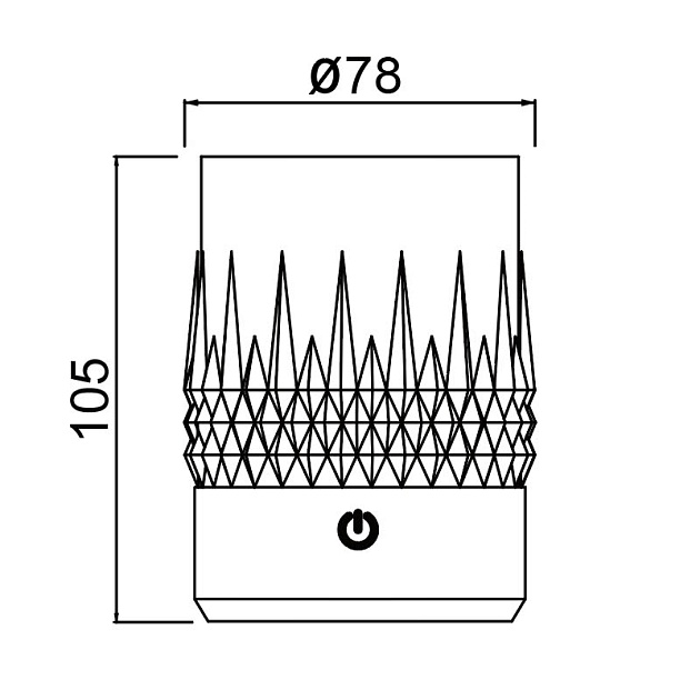 Стакан-светильник Mantra LAX 9083 Фото № 2