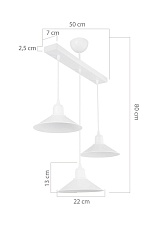 Подвесная люстра Toplight Delilah TL1606H-03WH 3