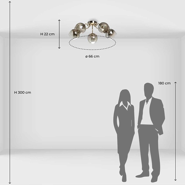 Потолочная люстра De City Альфа 324018105 Фото № 9