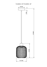 Подвесной светильник Moderli Olivia V11034-1P 1