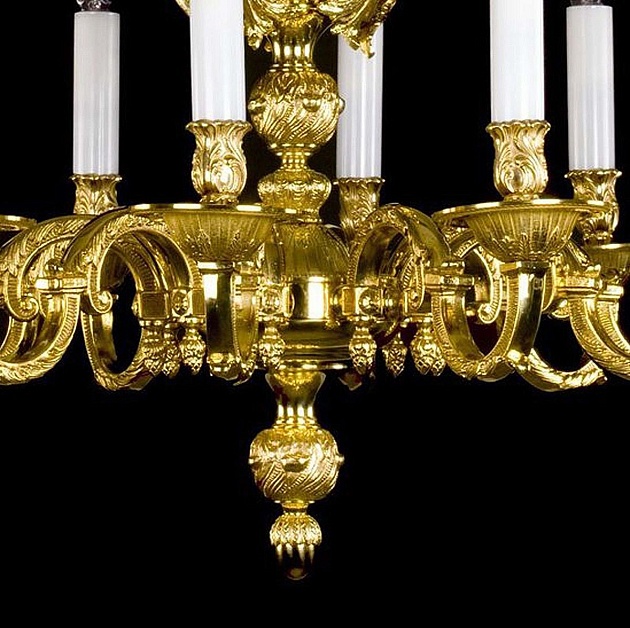 Подвесная люстра Artglass Mona X. Brass Antique Фото № 2