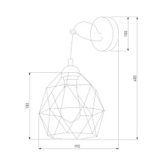 Настенный светильник TK Lighting 1735 Galaxy 1